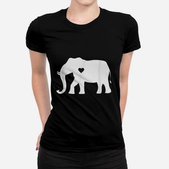 Love Elephant Heart Women T-shirt | Crazezy
