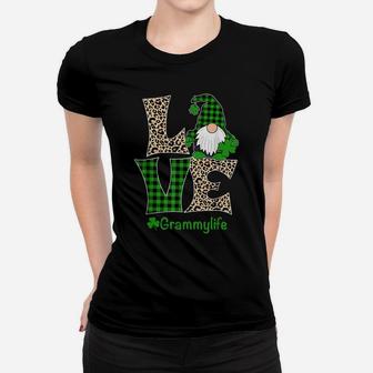 Love Grammy Life Shirt St Patrick's Day Gnome Irish Grammy Women T-shirt | Crazezy UK