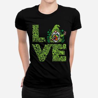 Love Irish Gnome Tie Dye Shamrock St Patrick Day Hippie Gift Women T-shirt | Crazezy CA