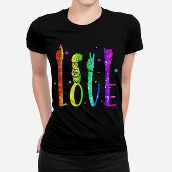 Love Lgbt Pride Women T-shirt - Monsterry
