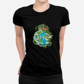 Love Mother Earth Day Save Our Planet Environment Green Women T-shirt | Crazezy UK