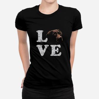 Love My Chocolate Lab Women T-shirt | Crazezy