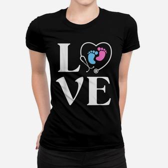Love Nicu Nurse Shirt Gradudate Gift Neonatal Icu Nursing Women T-shirt | Crazezy