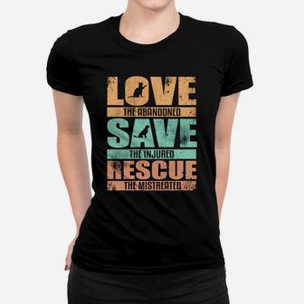 Love Save Rescue Dog Cat Pet Animal Love Hoodie Women T-shirt | Crazezy DE