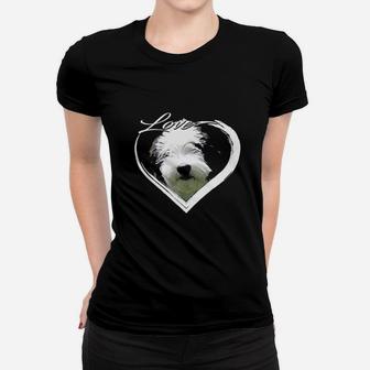 Love Sheepadoodle Old English Sheepdog Poodle Lover Gift Women T-shirt | Crazezy CA