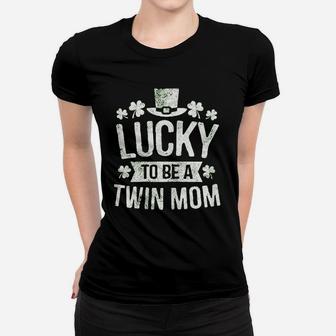 Lucky To Be A Twin Mom Women T-shirt | Crazezy CA