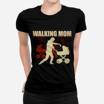 Lustiges Zombie-Mom Walking Frauen Tshirt, Mutter-Design Frauen Tshirt - Seseable