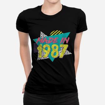 Made In 1987 Retro Vintage 32Nd Birthday Gift Women T-shirt | Crazezy