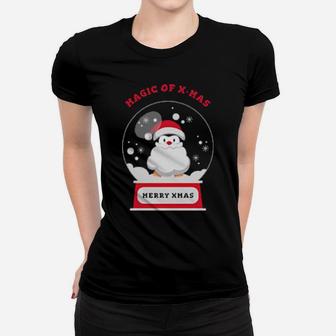 Magic Of Xmas Merry Xmas Penguin Women T-shirt - Monsterry AU