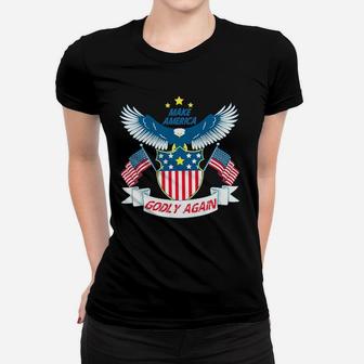 Make America Godly Again Eagle Women T-shirt - Thegiftio UK