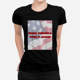 Make America Godly Again Usa Flag Women T-shirt - Thegiftio UK