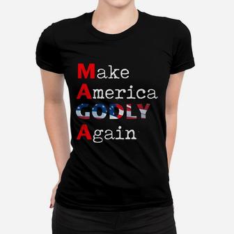 Make America Godly Again Usa Women T-shirt - Thegiftio UK
