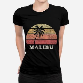 Malibu Ca Vintage 70S Retro Throwback Design Women T-shirt | Crazezy DE