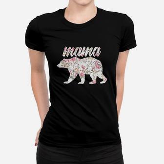 Mama Bear Floral Women T-shirt | Crazezy