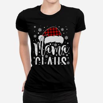 Mama Claus With Santa Hat - Mom Mama Mommy Christmas Funny Women T-shirt | Crazezy CA