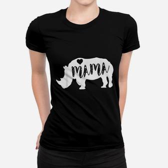 Mama Rhino Rhinoceros Women T-shirt | Crazezy AU