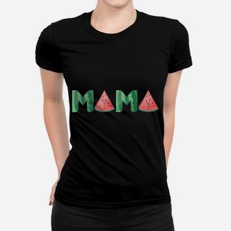 Mama Watermelon Funny Summer Fruit Gift - Great Mother's Day Women T-shirt | Crazezy