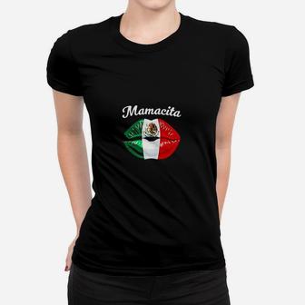 Mamacita Mexican Flag Lips Cinco De Mayo Women T-shirt | Crazezy UK