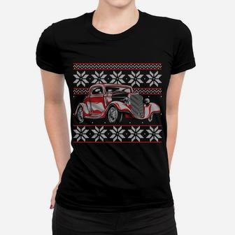 Marmon Classic Hot Rod Vintage Ugly Christmas Sweater Style Women T-shirt | Crazezy AU