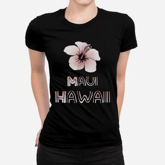 Maui Hawaii Hibiscus Flower Women T-shirt | Crazezy