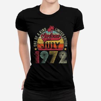 Mens 50 Year Old Awesome Since July 1972 50Th Birthday Women T-shirt | Crazezy