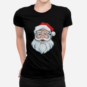 Mens Funny Men Christmas Santa Tee Ask Your Mom If I'm Real Women T-shirt | Crazezy