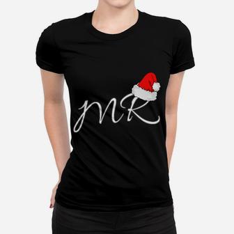 Mens Mr Santa Claus Matching Outfit Mr & Mrs Design Cute Pj's Women T-shirt | Crazezy DE