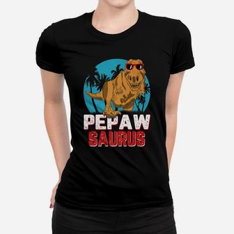 Mens Pepaw Saurus Dinosaur Funny Pepawsaurus T Rex Lover Family Women T-shirt | Crazezy