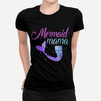 Mermaid Mom Mother's Day Tshirt Mermom Bridesmaid Party Gift Women T-shirt | Crazezy