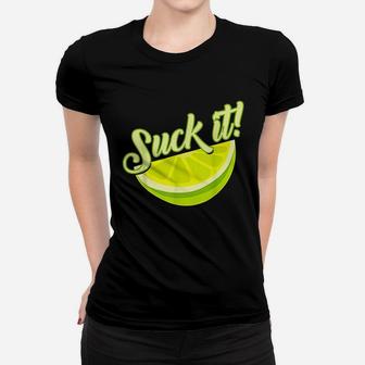 Mexican Funny Green Lime Slice Gift Lemon Love Women T-shirt | Crazezy UK