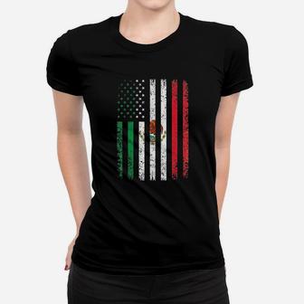 Mexico Flag Gift 4Th Of July Usa American Mexican Flag Women T-shirt | Crazezy UK