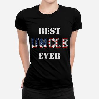 Military Best Uncle Shirt Veteran Patriotic Flag July 4Th Women T-shirt | Crazezy UK