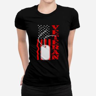Military Pride Veteran Flag Shirt - Premium Women T-shirt | Crazezy