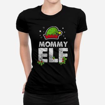 Mommy Elf Matching Family Christmas Women T-shirt | Crazezy