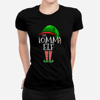 Mommy Elf Mom Family Matching Group Christmas Gift Pajama Women T-shirt | Crazezy
