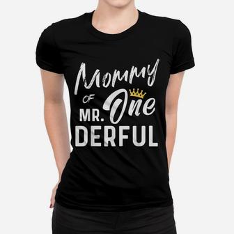 Mommy Of Mr 1St Birthday Onederful First One-Derful Matching Women T-shirt | Crazezy AU