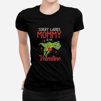 Mommy Valentine Trex Valentines Day Women T-shirt - Thegiftio UK
