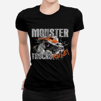 Monster Trucks Rule Hoodie For Boys Women T-shirt | Crazezy UK