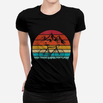 Mountain Biking Vintage Retro Women T-shirt | Crazezy