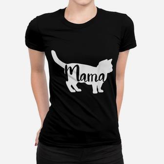 Munchkin Cat Mama Gift Cute Cat Mom Sausage Mini Cat Breed Women T-shirt | Crazezy CA