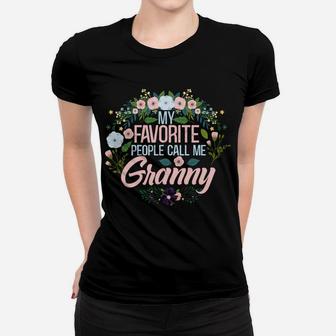 My Favorite People Call Me Granny, Xmas Momgrandma Sweatshirt Women T-shirt | Crazezy