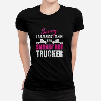 My Husband Is A Truck Driver Women T-shirt | Crazezy UK