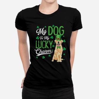 My Yellow Labrador Is My Lucky Charm Irish St Patricks Day Women T-shirt - Monsterry UK