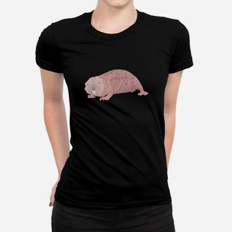 Nakd Mole Rat Gift Rodent Funny Africa Wrinkled Molerat Women T-shirt | Crazezy