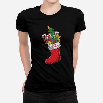Nana Christmas Sock - Xmas Family Matching Pajama Sweatshirt Women T-shirt | Crazezy DE