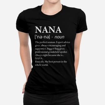 Nana Definition Grandma - Funny Grandmother Women T-shirt | Crazezy CA