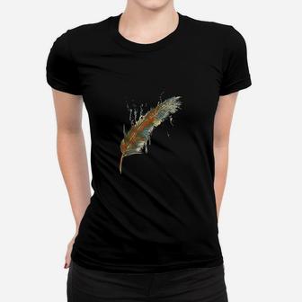 Native American Indian Watercolor Art Colorful Feather Women T-shirt | Crazezy AU