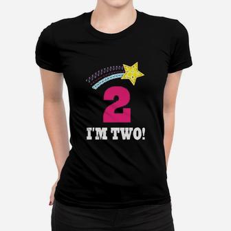 Nd Birthday 2 Year Old Rainbow Star Women T-shirt | Crazezy