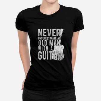 Never Underestimate An Old Man With A Guitar Women T-shirt | Crazezy AU