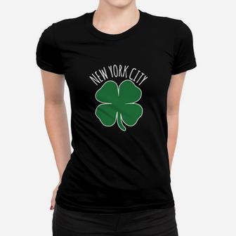 New York Shamrock St Patricks Day Saint Paddys Irish Women T-shirt - Monsterry AU
